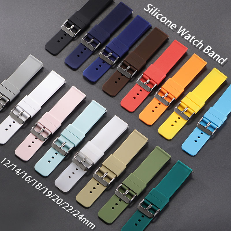 Canvas Strap Watch - Bracelet en Silicone 12mm 14mm 16mm