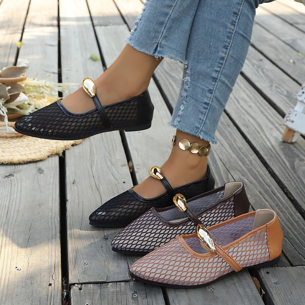 Mesh Strap Metal - Chaussures plates Mary Jane en maille