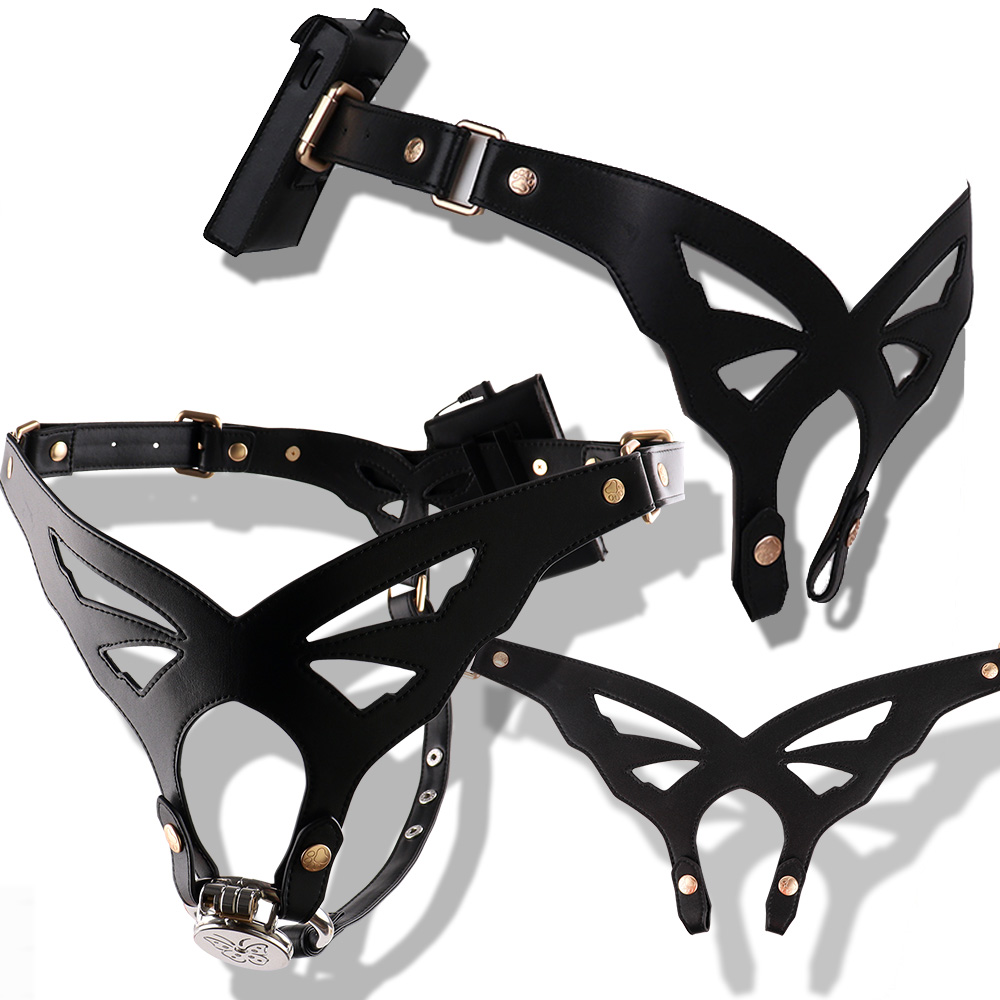 Leather Strap Quick Release - ANOSX Ceinture de chasteté électrique à