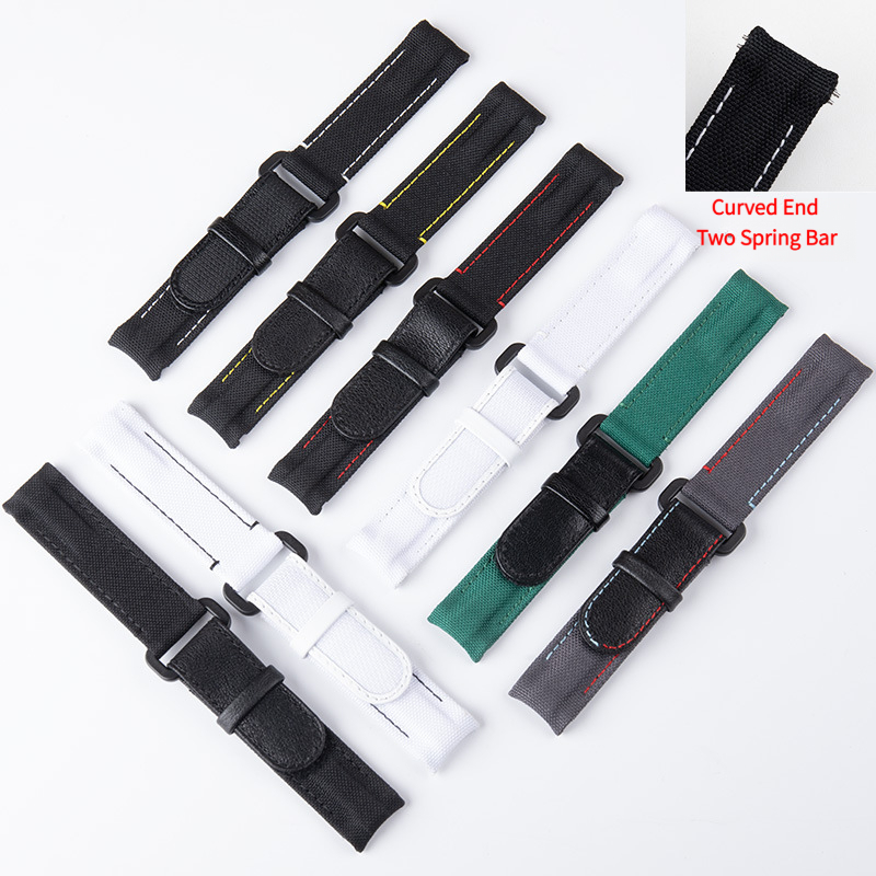 Bracelet de montre en tissu ny - Curved Spring Bar avis et prix
