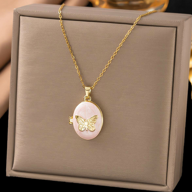 ANENJERY Collier Pendentif en  - Butterfly Clasp Deployant avis et prix