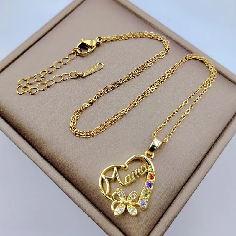 Collier avec pendentif en form - Butterfly Clasp Deployant avis et prix