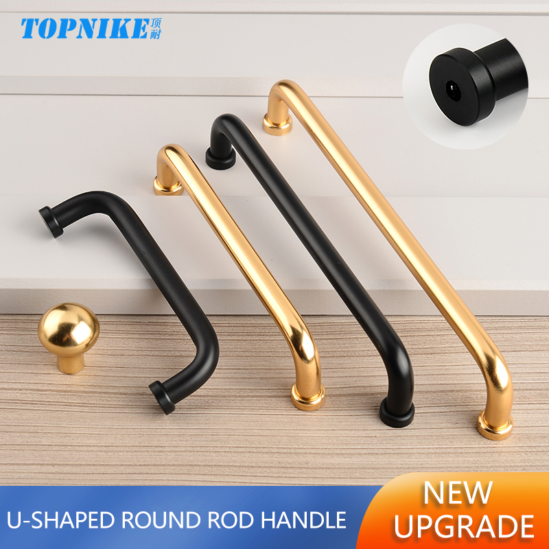Poignées d'armoire noires mode - Curved Spring Bar avis et prix