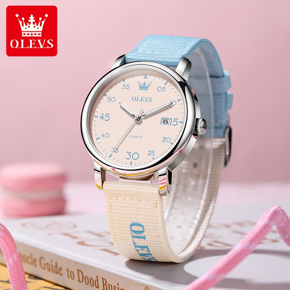 Montre à quartz OLEVS, style r - Canvas Strap Watch avis et prix