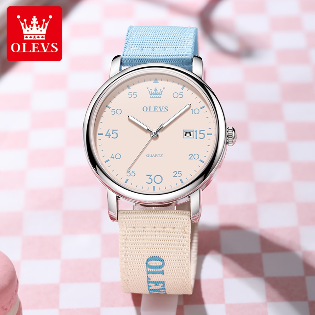 Montre à quartz OLEVS, style r - Canvas Strap Watch avis et prix