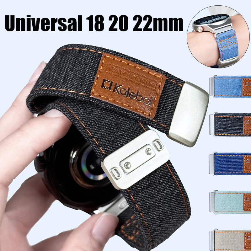 Bracelet en toile denim 18/20/ - Canvas Strap Watch avis et prix