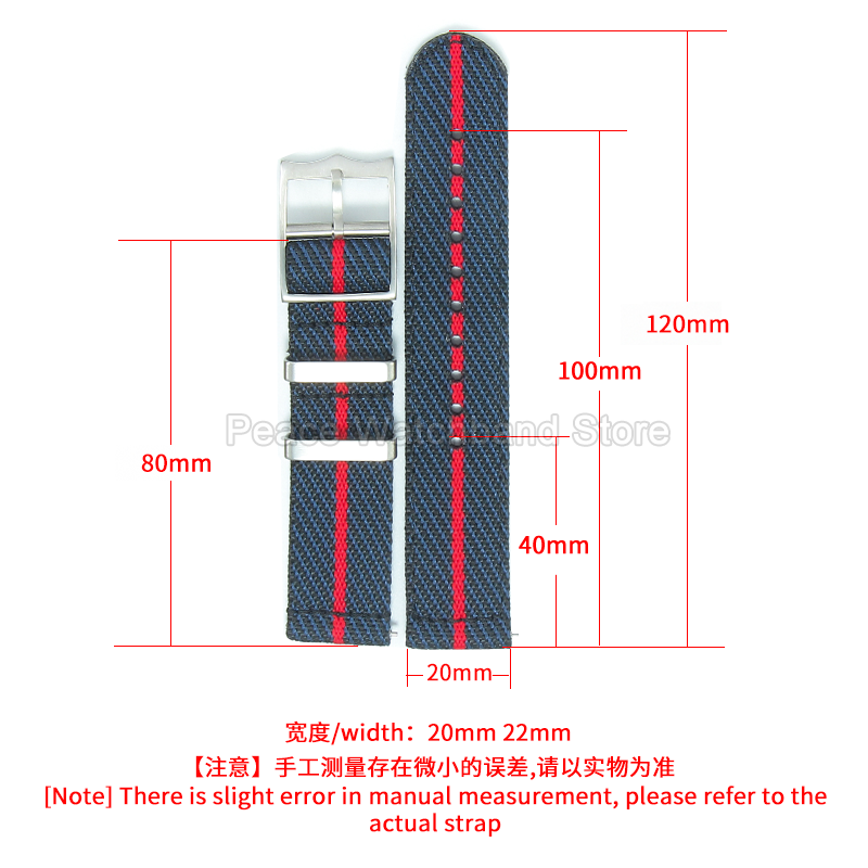 Bracelet en Nylon kaki bleu ro - Nato Strap Nylon avis et prix