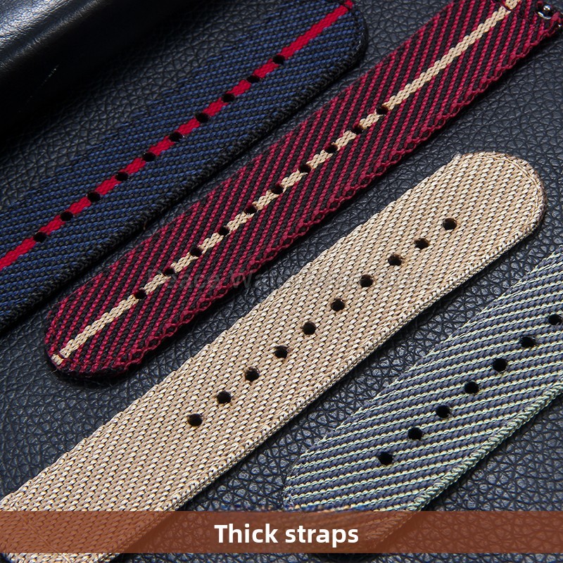 Bracelet en Nylon kaki bleu ro - Nato Strap Nylon avis et prix